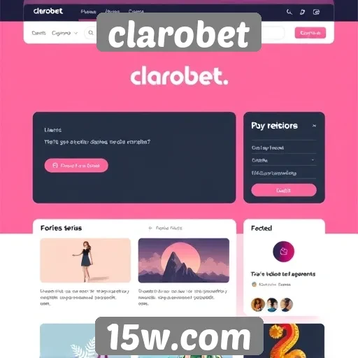 Análise da interface do usuário do site clarobet